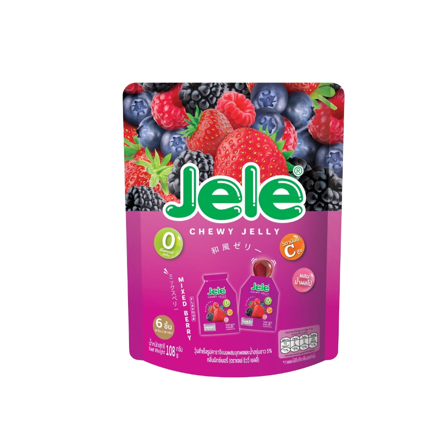 เจเล่ชิววี่สตรอเบอรี่องุ่น