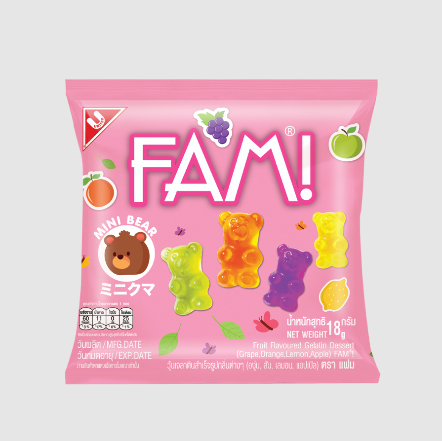 แฟม(หมี) รสผลไม้